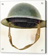 The British Brodie Helmet Acrylic Print