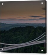 The Clifton Suspension Bridge, Bristol England Acrylic Print