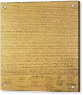 The Declaration Of Independence Acrylic Print
