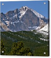 The Diamond On Longs Peak In Rocky Mountain National Park Colorado Acrylic Print