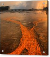 The Enchantment Of Grand Prismatic Spring Acrylic Print