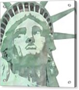 The Face Of Lady Liberty Acrylic Print
