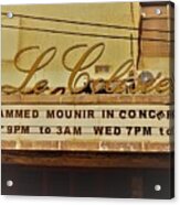 The Famous Le Colisee Cinema In Beirut Acrylic Print