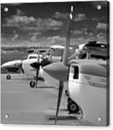 The Fleet In Black And White Acrylic Print