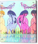 The Four Daughters Of Eve  -aka-  Four Rivers Acrylic Print