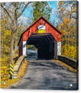The Frankenfield Covered Bridge Acrylic Print