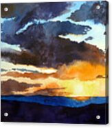 The Glory Of The Sunset Acrylic Print