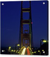 The Golden Gate Bridge Twilight Acrylic Print