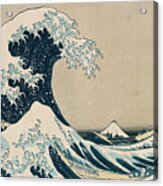 The Great Wave Of Kanagawa Acrylic Print