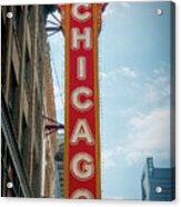 The Iconic Chicago Theater Sign Acrylic Print