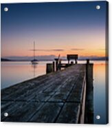 The Jetty To Sunset Acrylic Print