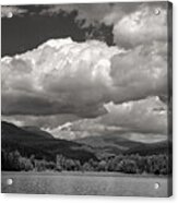 The Lake With Dramatic Clouds Acrylic Print
