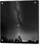 The Milky Way - A Summer Thought Bw Acrylic Print