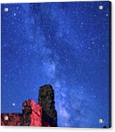 The Milky Way Over The Crest House Acrylic Print