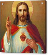 The Most Sacred Heart Of Jesus Acrylic Print