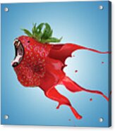 The New Gmo Strawberry Acrylic Print