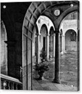 The Palace Of The Guzmanes Courtyard Acrylic Print