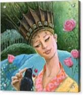 The Princess And The Crow Acrylic Print