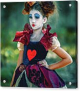The Queen Of Hearts Alice In Wonderland Acrylic Print