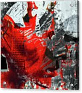 The Red Head In Confusion Acrylic Print