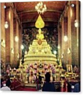 The Sweet Spot In Wat Pho Temple Acrylic Print