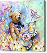 The Teddy Bear And The Dragon Flies From York Acrylic Print