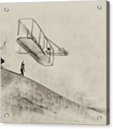 The Wright Brothers At Kittyhawk Acrylic Print