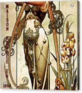 Theophile Roederer - Champagne - Vintage Art Nouveau Advertising Poster Acrylic Print