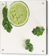 This Cilantro-green Apple Mocktail Is Acrylic Print