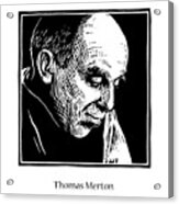 Thomas Merton - Jlthm Acrylic Print