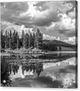 Thompson Lake In Black And White Acrylic Print