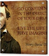 Thoreau Quote 1 Acrylic Print