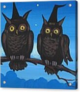 Three Owlwitches Acrylic Print