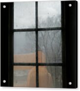 Through A Museum Window Acrylic Print