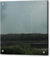 Thunderstorm Over Otter Brook Lake Acrylic Print