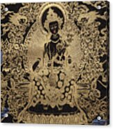 Tibetan Thangka  - Maitreya Buddha Acrylic Print