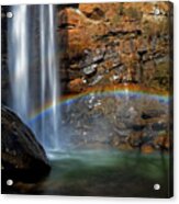 Toccoa Falls Rainbow 001 Acrylic Print