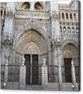 Toledo Cathedral Face To Face Acrylic Print