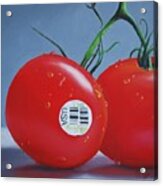 Tomatoes With Sticker Acrylic Print