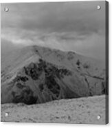 Top Of The Hill Black And White Acrylic Print
