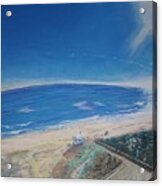 Top View Of Waveland Beach Acrylic Print