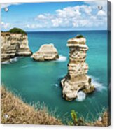 Torre Di S.andrea - Puglia, Italy - Seascape Photography Acrylic Print