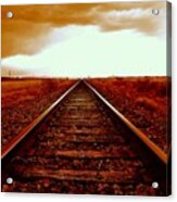 Marfa Texas America Southwest Tracks To California Acrylic Print