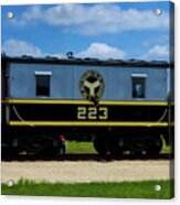Trains Caboose 223 Beltway Of Chicago Acrylic Print