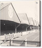 Tranmere Rovers - Prenton Park - Cowshed 1 - Bw - 1967 Acrylic Print