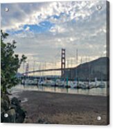 Travis Marina Golden Gate Bridge Acrylic Print