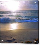 Treasure Coast Florida Sunrise Seascape B4 Acrylic Print