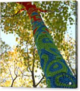 Tree Crochet Acrylic Print