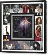 Tribute Whitney Houston One Moment In Time Acrylic Print