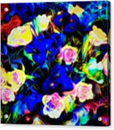 Trifolium With Roses Acrylic Print
